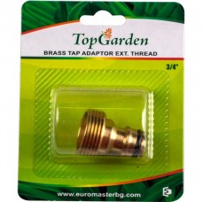 TOPGARDEN Adaptor robinet cu filet exterior din al..
